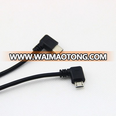 Left/Right angle micro USB B to USB 3.1 Type C cable