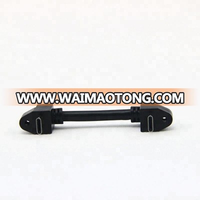 angle right Type-C male to male cable with screw hole