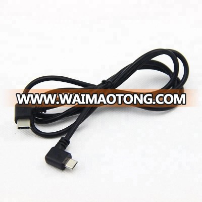 90 degree right angle USB type C male to micro usb male cable