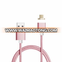 High Quality Nylon Braided Usb Charging Magnetic USB Cable For Cell Phone